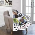 thumbnail image 4 of AISENIN Custom Flannel Blanket Personalize with Your Photos and Text Free Image Enhancement Perfect for Anniversaries Birthdays Father's Day for dad, 4 of 5