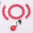 thumbnail image 1 of 1 Pcs Pink Weighted Smart Hula Hoop - Fitness Hoop with Massage Rings with 24 Removable Segments, 1 of 5