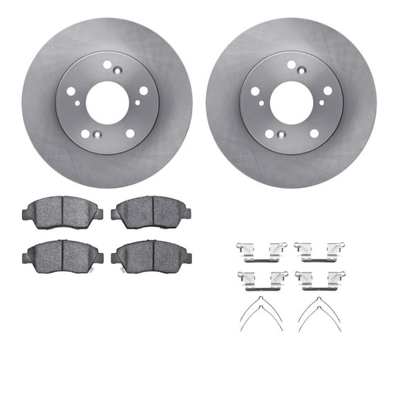 Dynamic Friction Company Front Brake Rotors with 5000 Advanced Brake Pads includes Hardware 6512-59309
