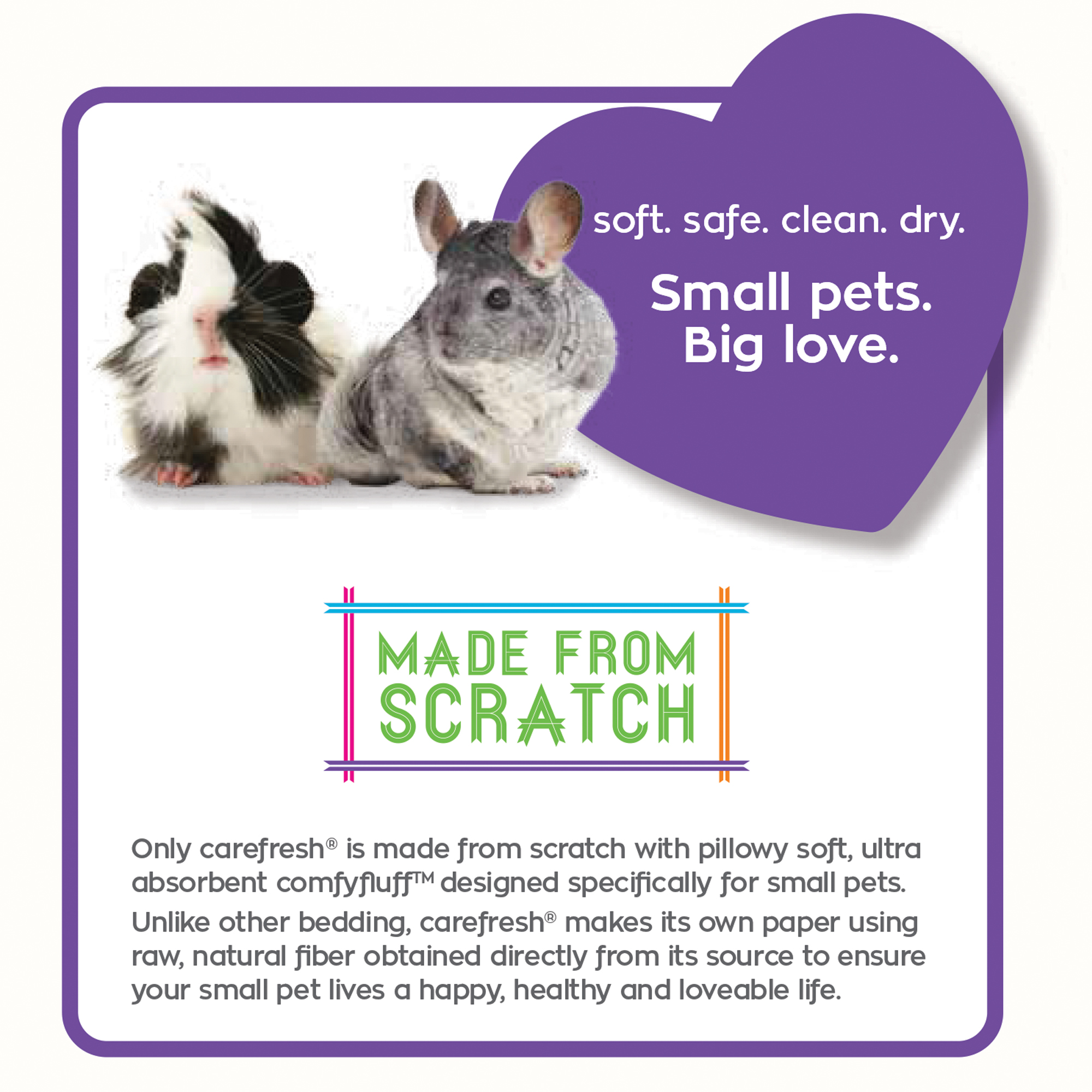 CareFresh Playful Purple Small Pet Bedding, 23L photo 5