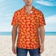 thumbnail image 2 of Fotbe A Big Hot Dog Camisa Hawaiana para Hombre Unisex – Camisa Casual de Verano con Botones de Manga Corta de Algodón y Lino,XX-Large, 2 of 7