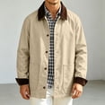 thumbnail image 5 of Rvwovn Barn Jacket for Men, Button Down Vintage Casual Work Jakcet with Large Patch Pockets, Spring Fall Outdoor Wear, 5 of 8