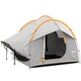 thumbnail image 1 of Outsunny Car Camping Tent with 3 Doors, 2000mm Waterproof, Grey and Orange, 1 of 10