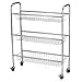 thumbnail image 2 of Household Essentials 5133-1 Slim Line 3-Tier Metal Storage Cart | Laundry Room Rolling Organizer | Silver, 2 of 4