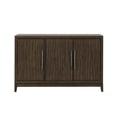 thumbnail image 2 of Benjara Cora 56" Sideboard Buffet Server- 3 Door Cabinets- Metal Handles- Brown, 2 of 5