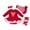 Red, variant on THDHVS Toddler Outfits for Girls,Newborn Girl Clothes,Newborn Toddler Girls Christmas Romper Dress Outfit Headband Leg Warmer Shoes Red 3-6 Months