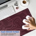 thumbnail image 4 of Pink Line and Red Bottom pad Mousewaterproofnon Slip Line Series for Office Home Work GamingmousematRubber Base Mousepad with Stitched Edges 31.5x11.8inches, 4 of 7
