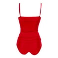 thumbnail image 5 of QHFBli Women High Waisted Bikini Sets Two Piece Swimsuit Push Up Twist Front Ruched Bathing Suit, 5 of 5