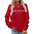 thumbnail image 2 of Chandail en Molleton d'Hiver pour Femmes Mode Festive Imprimé de Noël Col Rond Haut Mignon à Capuche Chandails en Molleton Confortables pour Femmes Chandails en Molleton à Capuche pour Femmes Dames Chandails en Molleton pour Filles Softball Échauffement, 2 of 5