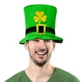 thumbnail image 4 of Kaemgyyd 2 PC St Patricks Day Hat Trendy Patrick Party Green Top Hat with Beard St. Patrick's Day Accessories for Men and Women, 4 of 5