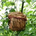 Bvodoz House Straw Woven Bird Cage HandWoven Bird House Bird Garden