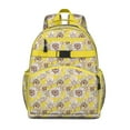 thumbnail image 1 of Boho Sunflower Print School Backpack for Student Lightweight Adjustable Padded Straps Chest Strap Durable Water-resistant Bookbag for Daily Use, 1 of 6