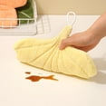 thumbnail image 4 of Leaf Shaped Hanging Hand Towel,Super Soft Absorbent Fast-Drying Towel with Loop,Cute Decorative Towel for Bathroom,Kitchen,Living Room, 4 of 6