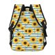 thumbnail image 4 of Easygdp Blue White Striped Sunflower A Mochila Ergonómica Versátil para Laptop - Múltiples Bolsillos, Correas Ajustables, Unisex para Escuela, Viajes y Actividades al Aire Libre-One Size, 4 of 5