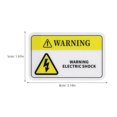 thumbnail image 2 of YSNOOWE 10Ud Etiquetas Adhesivas PVC Con Advertencia De Seguridad Eléctrica Para Maquinaria En Fábricas, 2 of 7