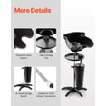 thumbnail image 5 of VEVOR Portable Shampoo Bowl, Deep Shampoo Sink with Adjustable Height & Angle, Washing Hair Station Includes Drain Hose, Shower Head and Bucket, Salon Sink for Home & Barber Use, Black, 5 of 9