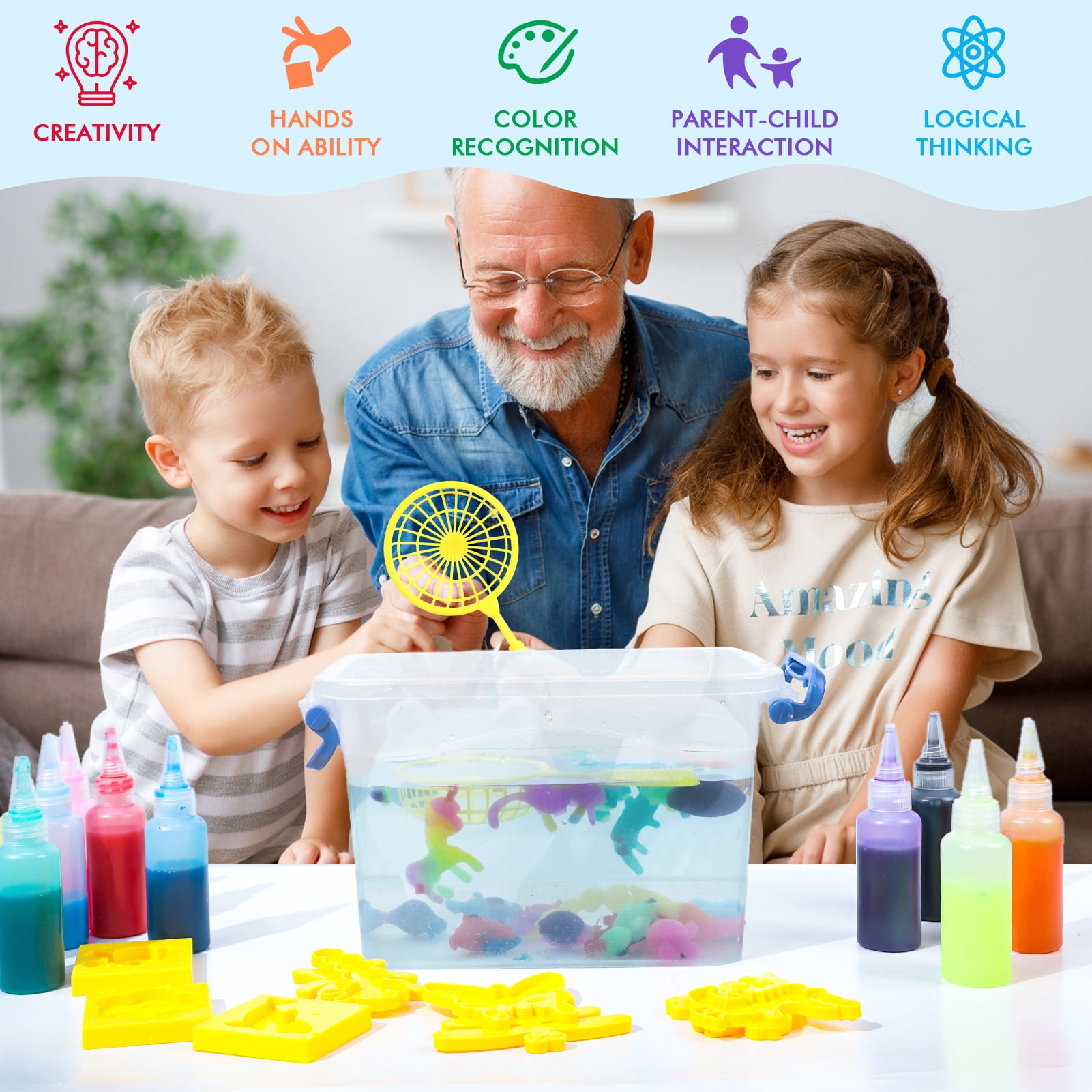 24PCS Magic Water Elf Toy Set, Water Gel Kit, Magic Water Elves, Children's DIY Aqua Fairy Kit With 12 Magic Gels, Christmas Gifts, Birthday Gifts, Party Favors, Arts & Crafts DIY Toys For Kids 3+