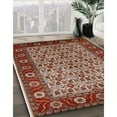 thumbnail image 2 of Ahgly Company Indoor Rectangle Mid-Century Modern Red Oriental Area Rugs, 7' x 9', 2 of 6