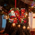 thumbnail image 5 of Colgante acrílico para árbol de Navidad | Adorno con inicial de 26 letras para decoración navideña | Regalo familiar personalizado para fiestas navideñas | Decoración para el árbol del hogar, 5 of 5