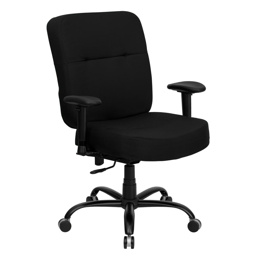 Hercules Series Big And Tall Office Task Chair With Arms Black Holds 