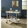 thumbnail image 3 of Alios Serving Cart in White Metal and Gold Frame, 3 of 7