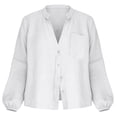 thumbnail image 5 of MESSUEN Beach Vacation Clothes Spring Trendy Summer Business Casual Baggy Shirts Work Tops Business Casual Soft Dress Shirts Comfort Cute Shirts for Women Going Out Tops White L, 5 of 9