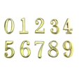 thumbnail image 2 of Mailbox Number Sign 10Pcs Rectangular Zinc Alloy Address Numbers Ideal For Residence Hotel Indoor Use With Easy Installation Feature, 2 of 4