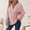 *Pink, variant on ClodeEU Hoodies for Women ,Waffle Knit Long Sleeve Drawstring Button V Neck Sweatshirt ,Casual Pullover Hooded Tops Red,Womens Plus XL