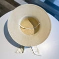 thumbnail image 4 of Noric Women's Straw Sun Hat Summer with Big Bow Trim Wide Brim UV Protection Beach Vintage Vacation Hats, 4 of 6