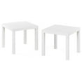 thumbnail image 4 of SONGMY Classic Homey Square Parsons Side End Table, Set of 2, White, 4 of 5