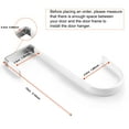 thumbnail image 2 of Over The Door Hook, 6 Pack Soft Rubber Surface Design to Prevent Article Scratches Door Hooks for Hanging Clothes, Towels, Coats, and More(White), 2 of 5