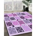 thumbnail image 3 of Ahgly Company Machine Washable Indoor Square Transitional Blossom Pink Area Rugs, 6' Square, 3 of 7