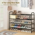 thumbnail image 2 of Organizador de zapatos LINZINAR de metal, 4 niveles, negro, 2 of 6