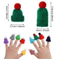 thumbnail image 4 of 10/20 piezas Mini gorro de Papá Noel, sombreros de bola de pelo, broche, alfileres para suéter, insignia, Collar, ropa, accesorios para muñecas, decoración artesanal de costura DIY, 4 of 4