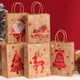 thumbnail image 3 of Bolsas de regalo de papel Kraft de Navidad, caja de dulces de Papá Noel, caja de dulces, bolsa de embalaje, suministros de decoración del hogar para fiesta de Navidad, venta al por mayor, 2024, 3 of 4