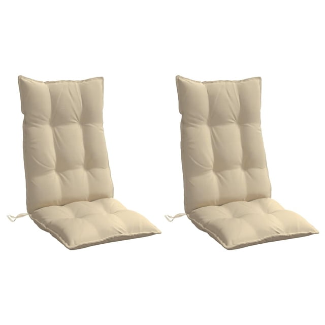 Cojines para silla VidaXL Highback Beige Oxford para exterior/interior