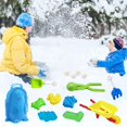 thumbnail image 1 of 10 UNIDS Snow Snowball Maker Clip Maker Animal Shaped Castle Snow Sand Mold Tool Winter Snow Toys Kit Wmkox8yii shdjk6562, 1 of 1