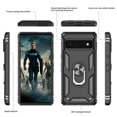 thumbnail image 4 of LeYi Pixel 7 Case, Google Pixel 7 Case, Military Grade Shockproof Heavy Duty Full Body Stand Protective Cell Phone Cover, Built in Ring Holder for Pixel 7 - Black, 4 of 7