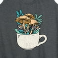 thumbnail image 3 of Instant Message - Coffee Cup Flowers - Women's Racerback Tank Top, 3 of 6