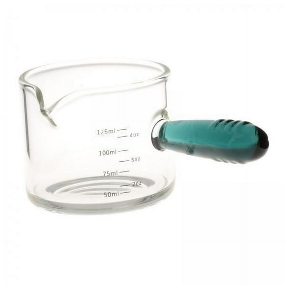 4 Vasos De Espresso Taza Medidora De Café Con Asa Jarra Para Medida Mango Verde Y L