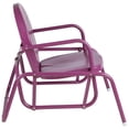 thumbnail image 4 of Northlight Outdoor Retro Metal Tulip Glider Patio Chair, Purple, 4 of 5
