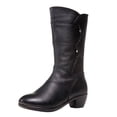 thumbnail image 2 of Women's Mid-Calf Faux Fleece Lined Boots Winter Fashion Boots for Cold and Everyday Wear, 2 of 6