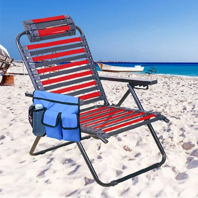 Silla de camping Bolsa colgante Apoyabrazos Organizador lateral Playa Múltiples bolsillos Organizar Sillón Tote Hombro al lado de la bolsa de almacenamiento para pesca al aire libre Playa