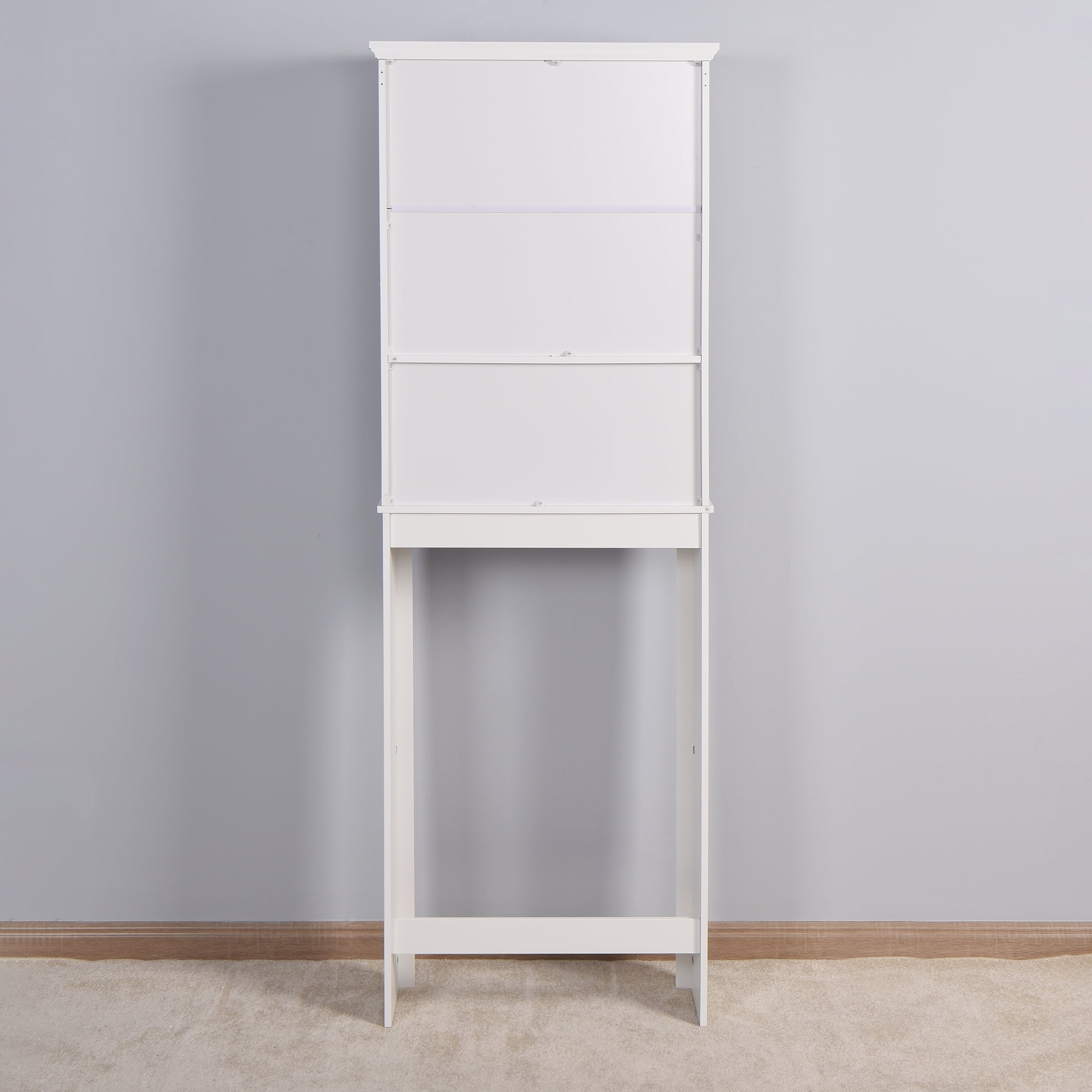 Kadyn Over The Toilet Storage Cabinet Rack for Bathroom, Bathroom Space Saver Storage Cabinet for Laundry Room, Bathroom Corner Stand Storage Organizer Shelf for Restroom, White Kadyn Over The Toilet Storage Cabinet Rack for Bathroom, Bathroom Space Saver Storage Cabinet for Laundry Room, Bathroom Corner Stand Storage Organizer Shelf for Restroom, White