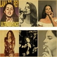 thumbnail image 2 of Lizzy Deluxe Lana Del Rey carteles Retro, papel Kraft, impresiones, Álbum de Música, póster Vintage, decoración de la habitación Del hogar, arte estético, pintura de pared, 2 of 4