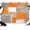 Orange, variant on 8x6ft Photo Backdrop, Orange Grey Soft Polyester Backdrop Curtains Photography Backdrops, Modern White Mottled Graffiti Art Painting Brushed Background for Photoshoots Studio Video Portrait Parties