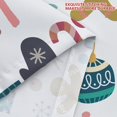 thumbnail image 5 of Christmas Shower Curtain for Bathroom Decor Pink Xmas Tree Socks Gingerbread Man Winter New Year Holiday Waterproof Fabric Shower Curtains with Hooks 72x72 in, 5 of 6