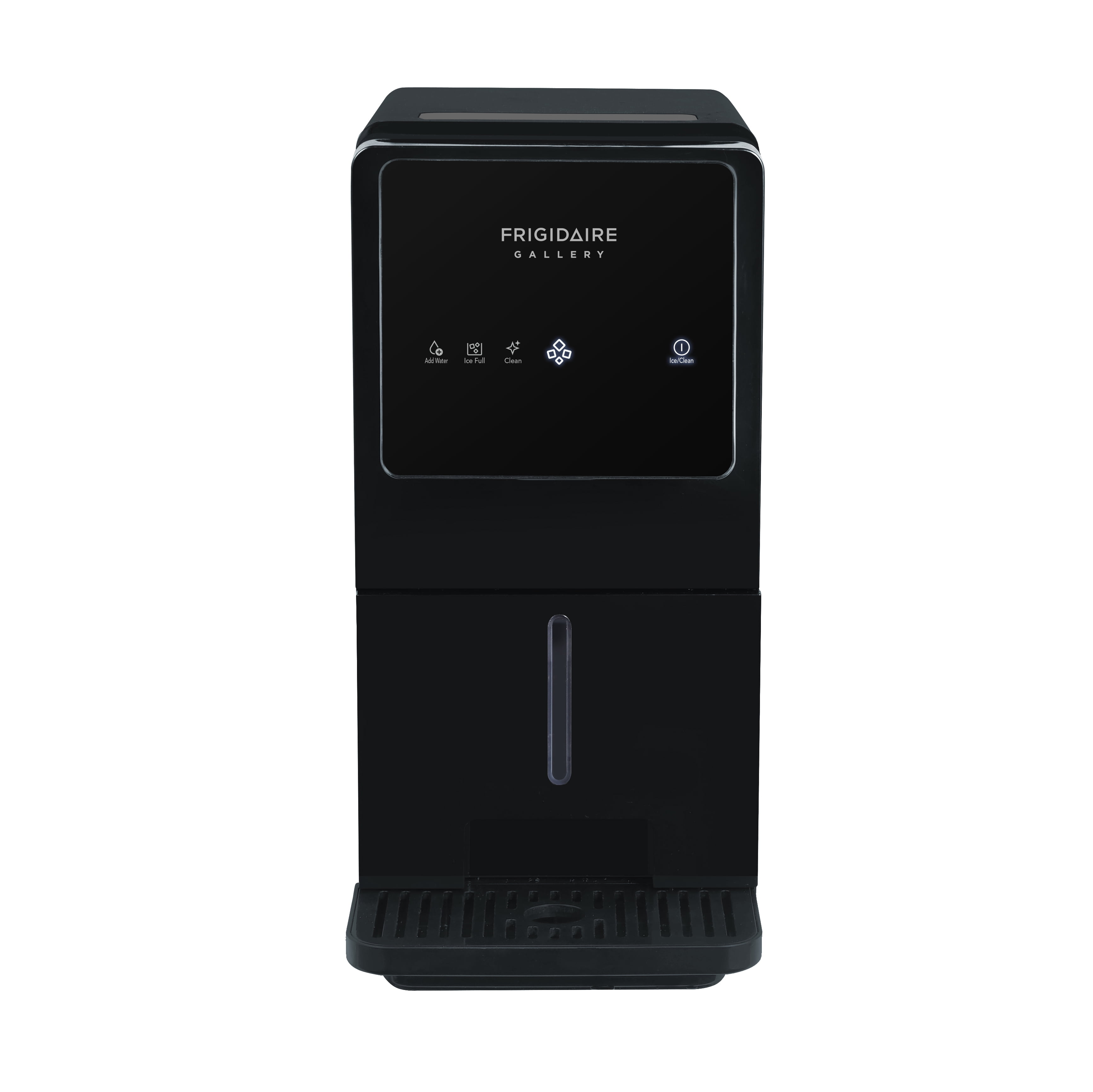 Frigidaire Gallery 33 lbs. Touchscreen Nugget Ice Maker with Dispenser, Self-Cleaning Countertop Ice Machine, Black