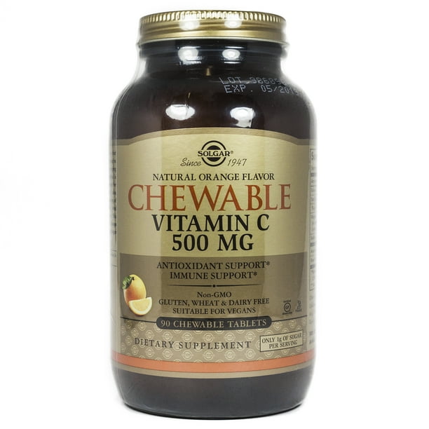 Solgar Chewable Vtamin C 500mg Orange Flavor Solgar