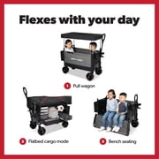 Radio Flyer Flex Hauler Kid & Cargo Wagon, Folding Wagon for Kids 18+ Months